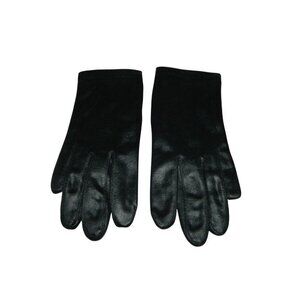 VTG FOWNES 100% Silk Lined Black Tailored Gloves Size 6